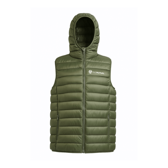 Sleeveless Embroidered Puffer Jacket